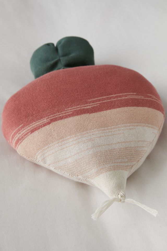 Lorena Canals Knitted Radish Throw Pillow #3