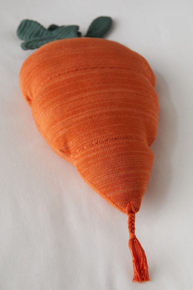 Lorena Canals Knitted Carrot Throw Pillow #2