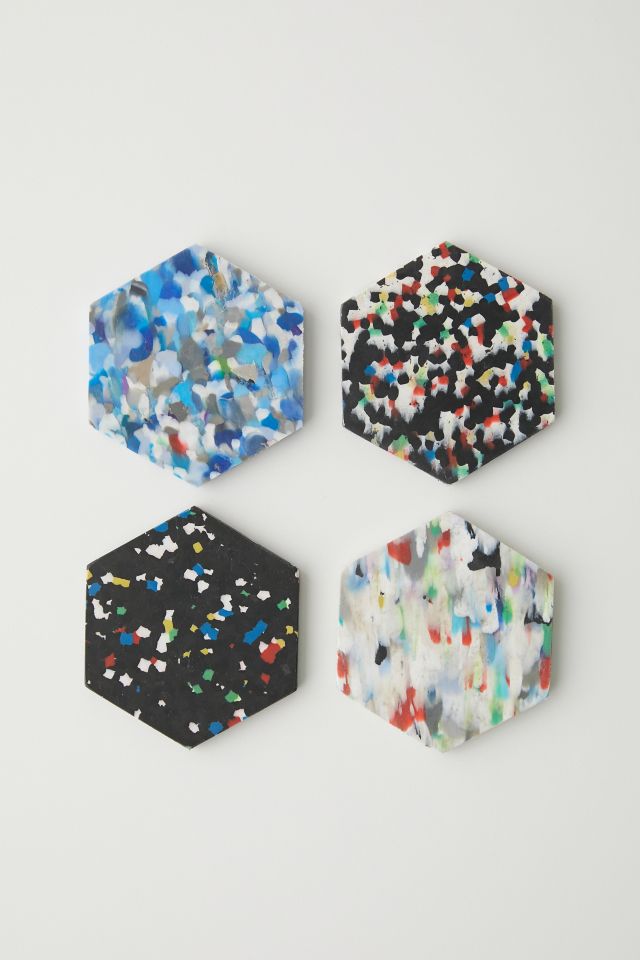Sous-verres hexagonaux - Ensemble de 4 #1