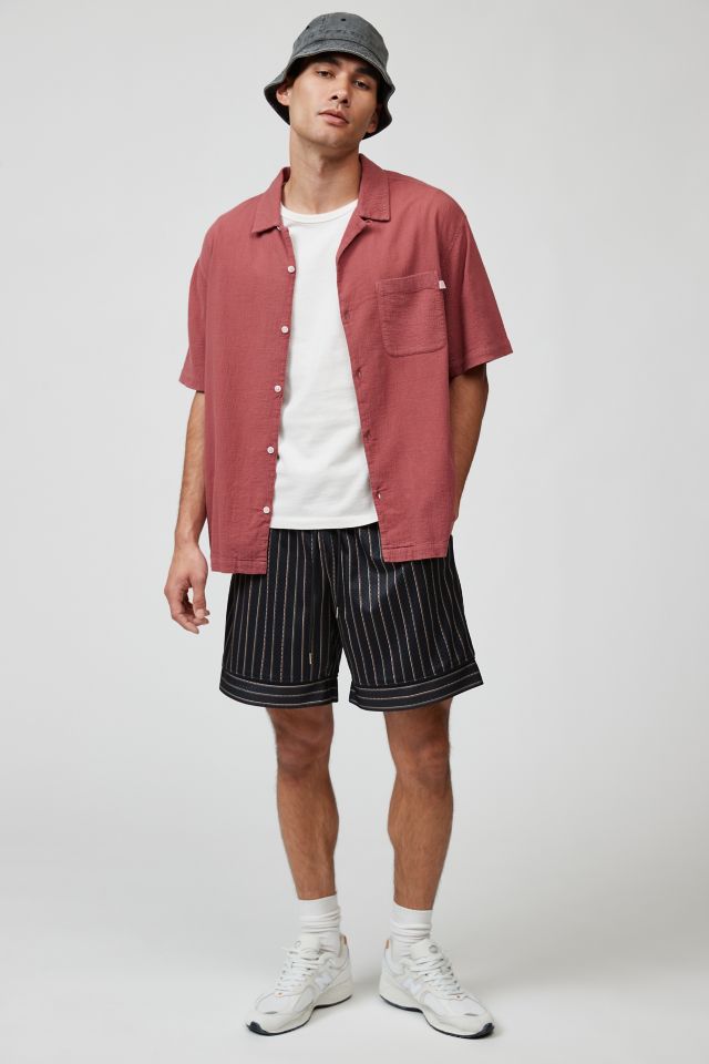 Standard Cloth Striped Mesh Basketball Short #3