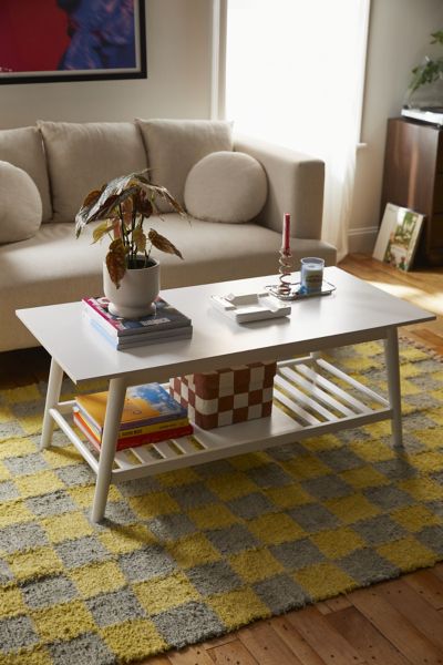 URBAN OUTFITTERS IRIS COFFEE TABLE IN WHITE AT URBAN OUTFITTERS