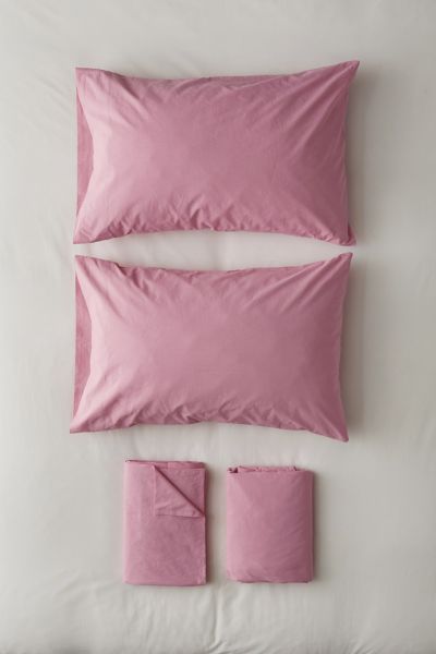 Urban Outfitters Breezy Cotton Percale Sheet Set In Pink