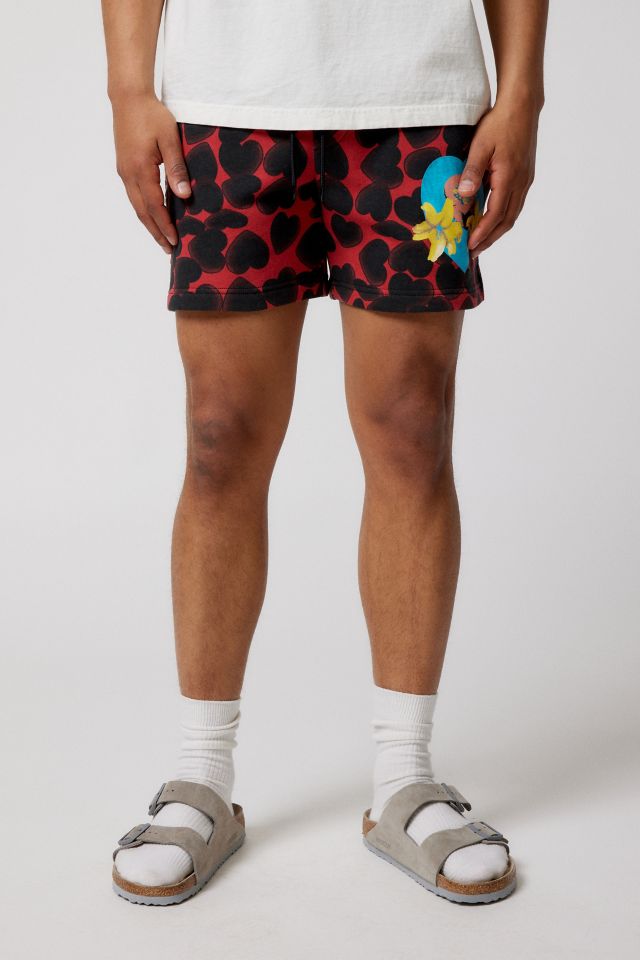 Nirvana Allover Print Heart-Shaped Box Short #2