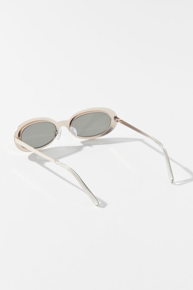 Lunettes de soleil ovales en métal Paula #1