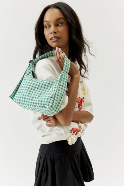 Baggu Mini Recycled Nylon Shoulder Bag In Green, Women's At Urban Outfitters