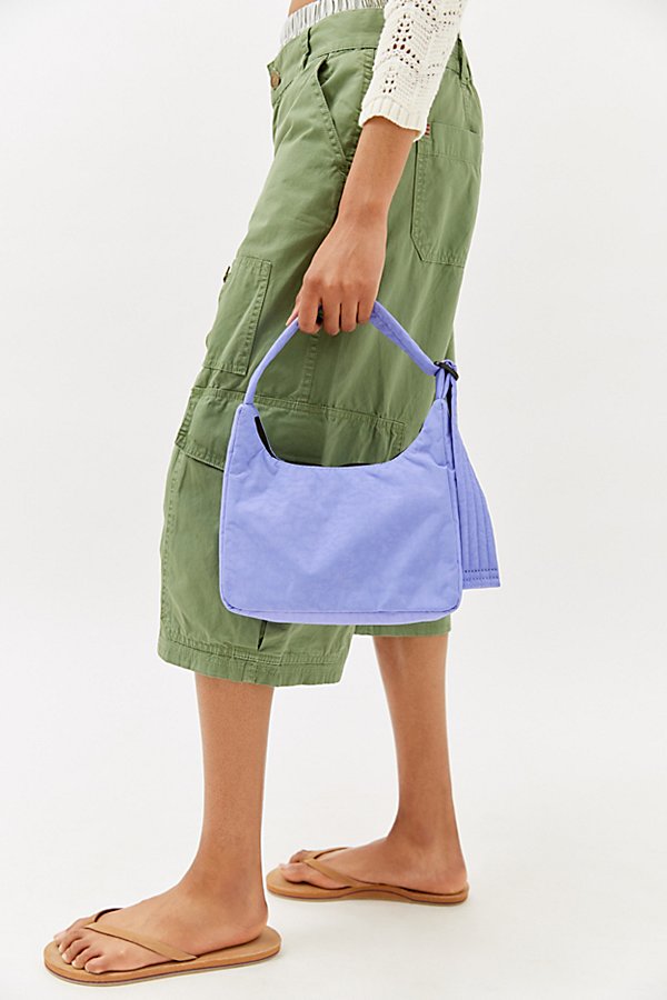 Mini Nylon Shoulder Bag In Bluebell