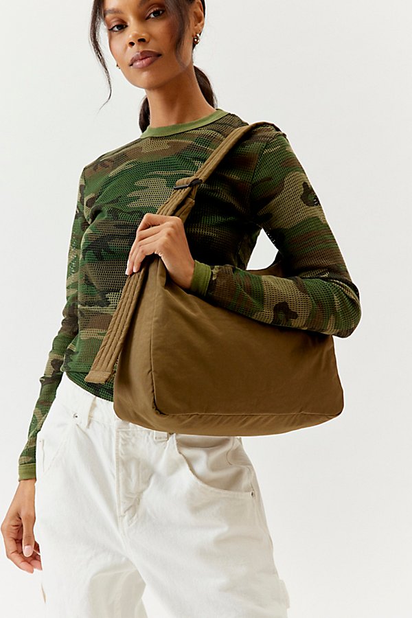 Shop Baggu Nylon Shoulder Bag In Seaweed, Women's At Urban Outfitters