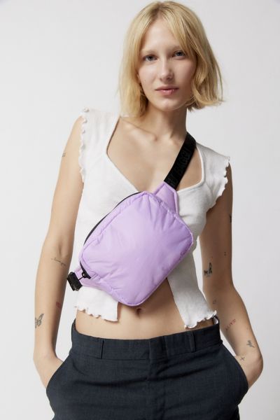 Baggu Puffy Fanny Pack In Dusty Lilac