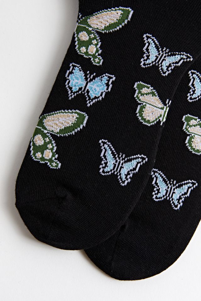 Butterfly Crew Sock #1