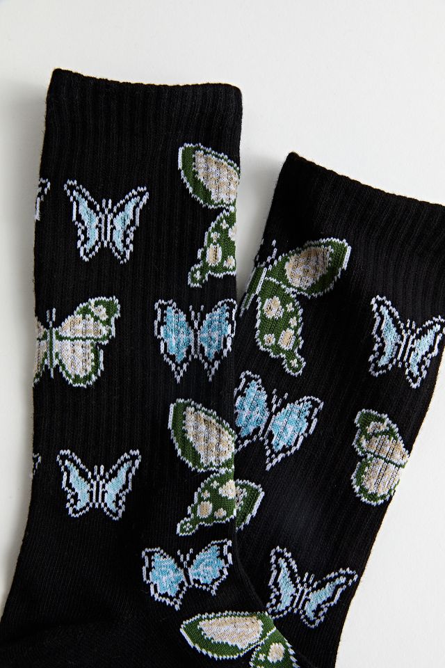 Butterfly Crew Sock #2
