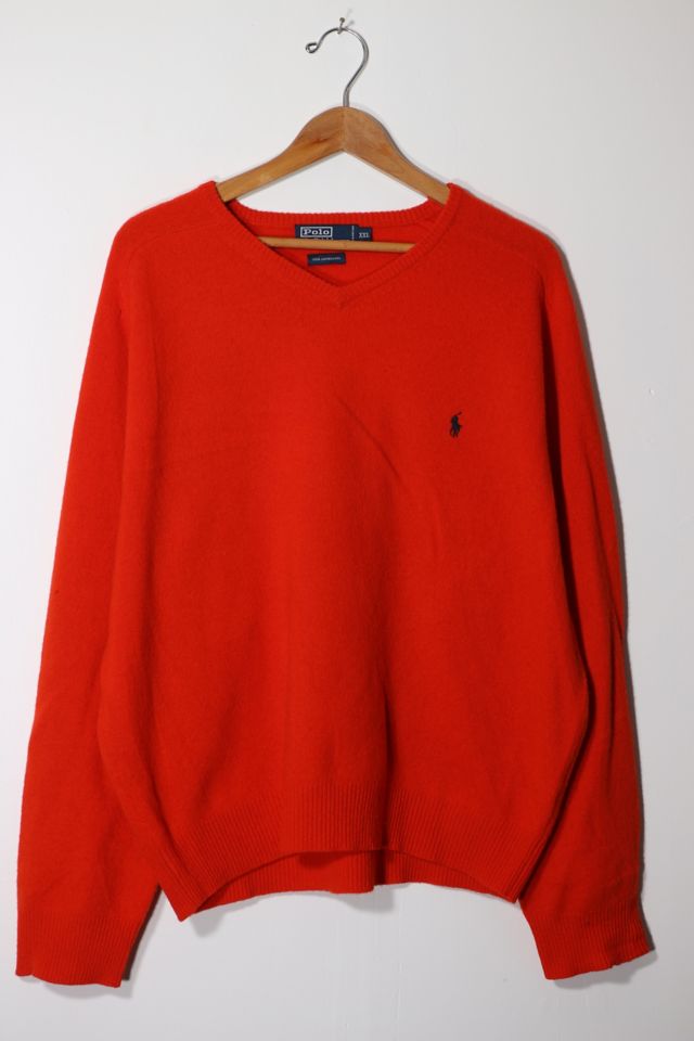 Vintage Polo Cotton V-neck Sweater (M-XL)