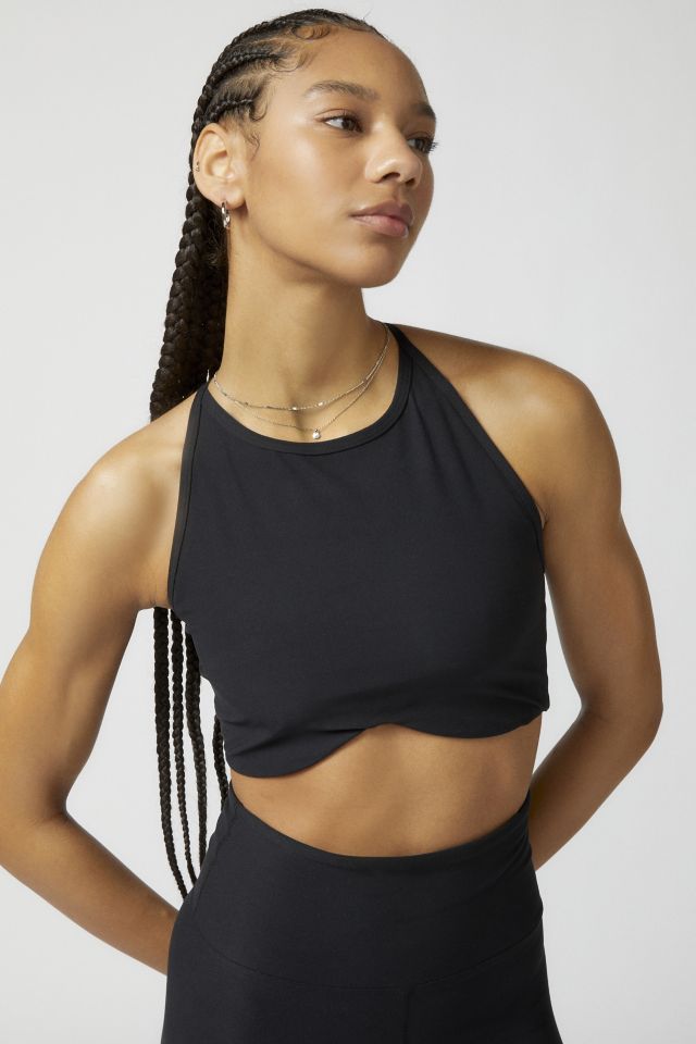 Power Seamless Short Sleeve Crop Top - Dark Taupe