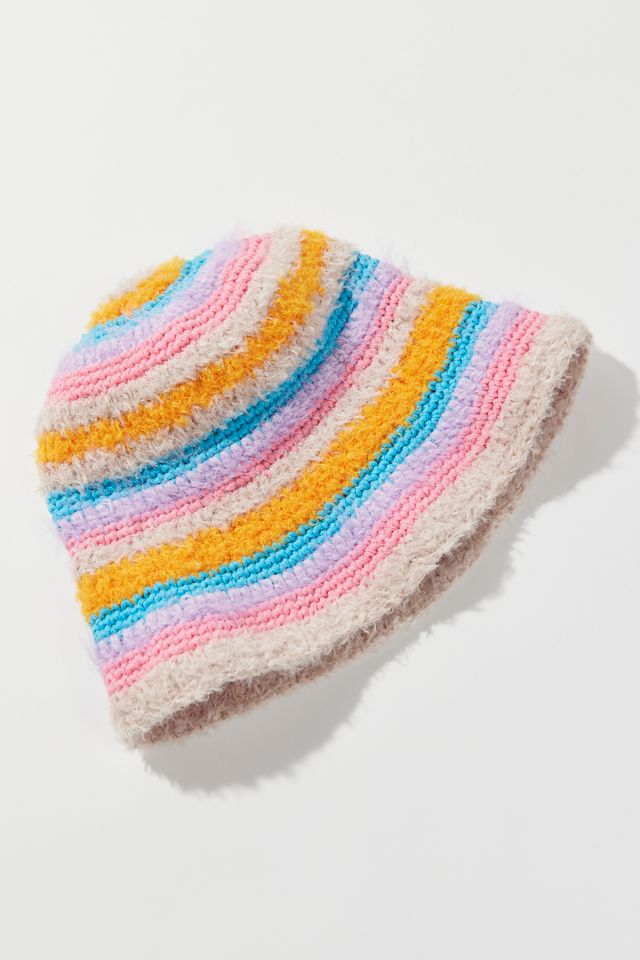 Luna Crochet Eyelash Bucket Hat #1