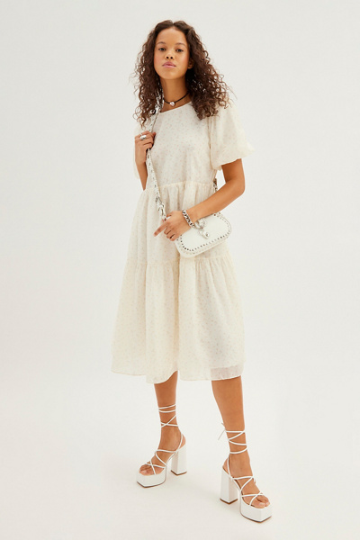 sachin and babi light blue dress Floral Cut Out Dress