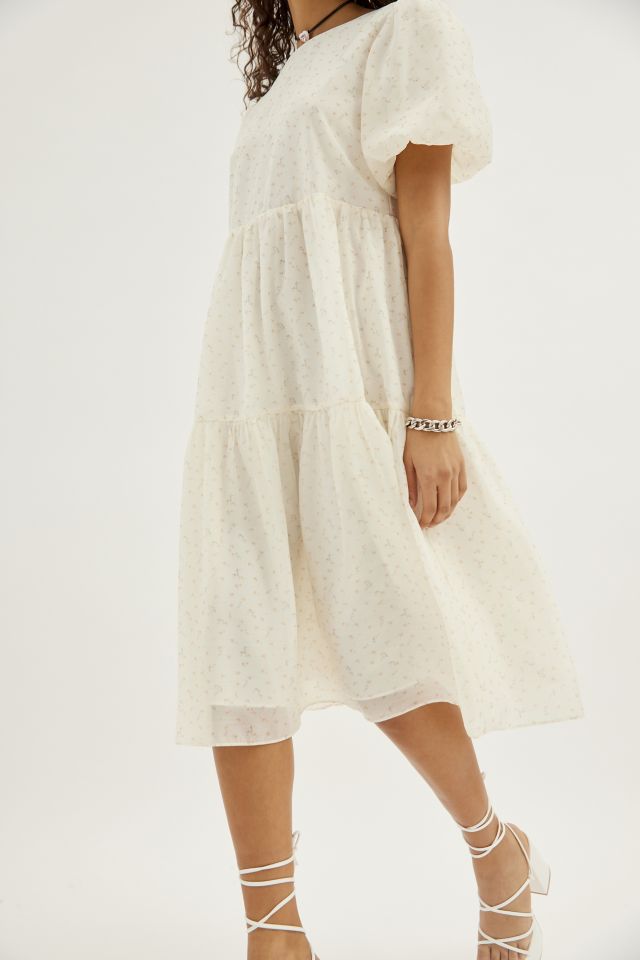 Robe Midi Florale en Organza Glamour #2