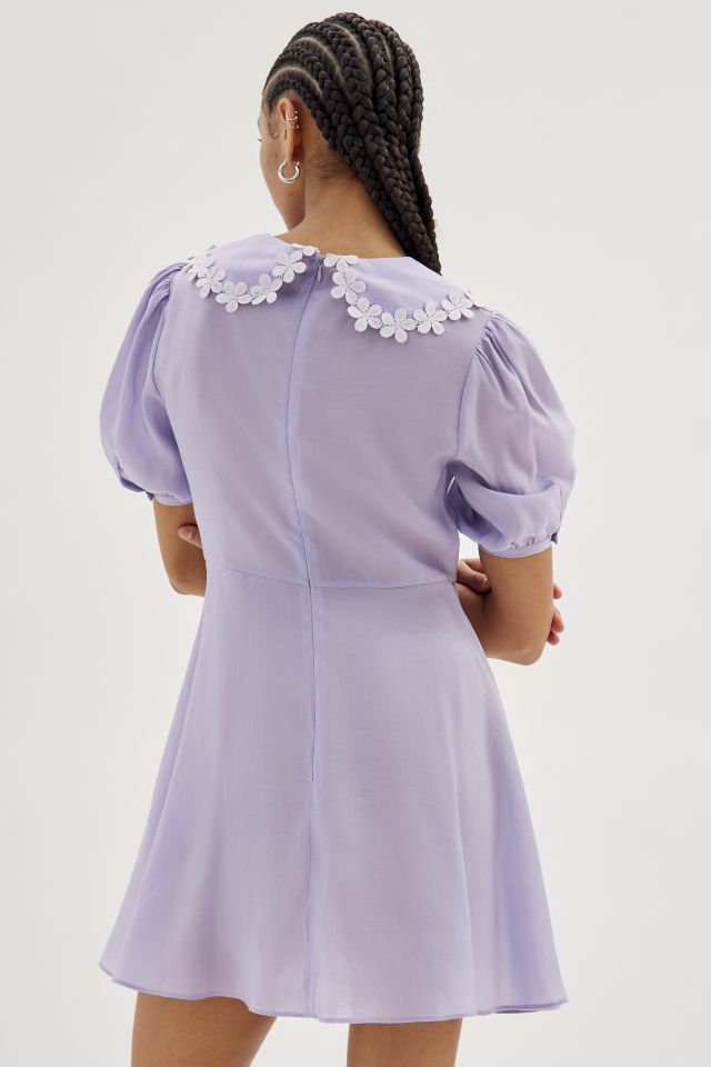 Glamorous Lilac Collared Mini Dress #3