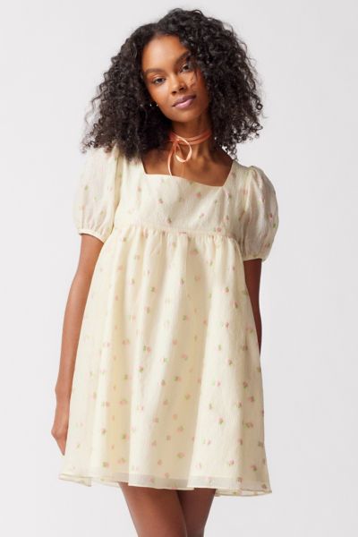 Glamorous Floral Babydoll Mini Dress | Urban Outfitters