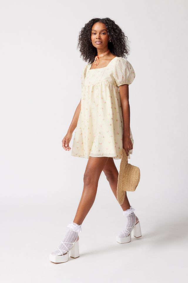 Glamorous Floral Babydoll Mini Dress #1