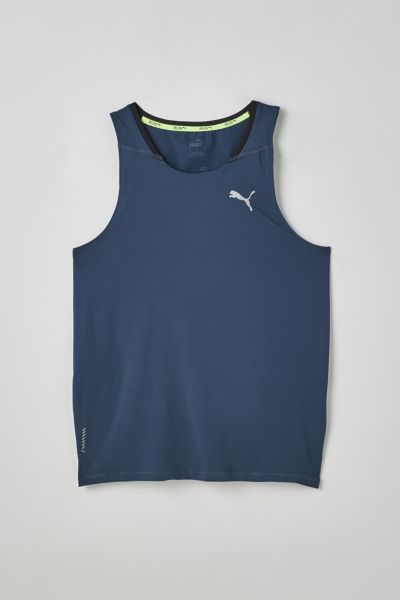 Puma Run Cloudspun Tank Top In Navy