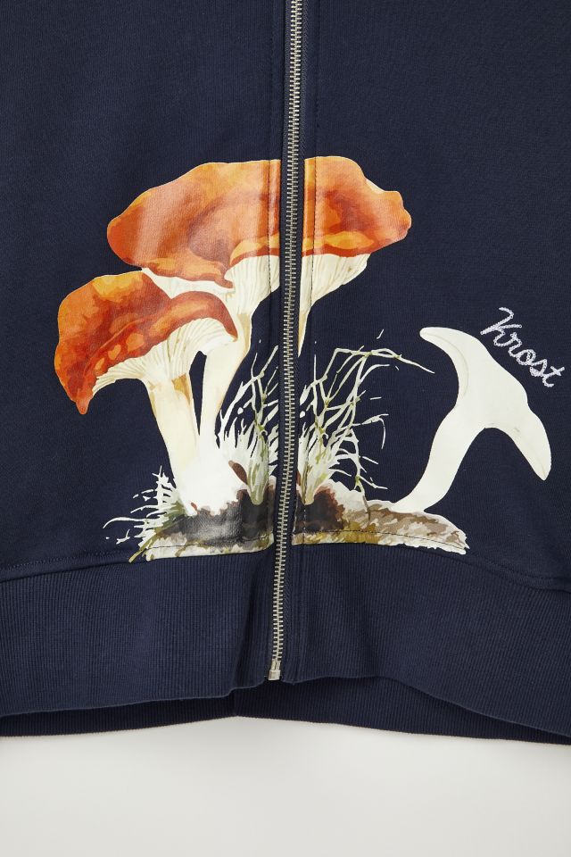 Sweat à Capuche Zippé Court KROST Champignon #3
