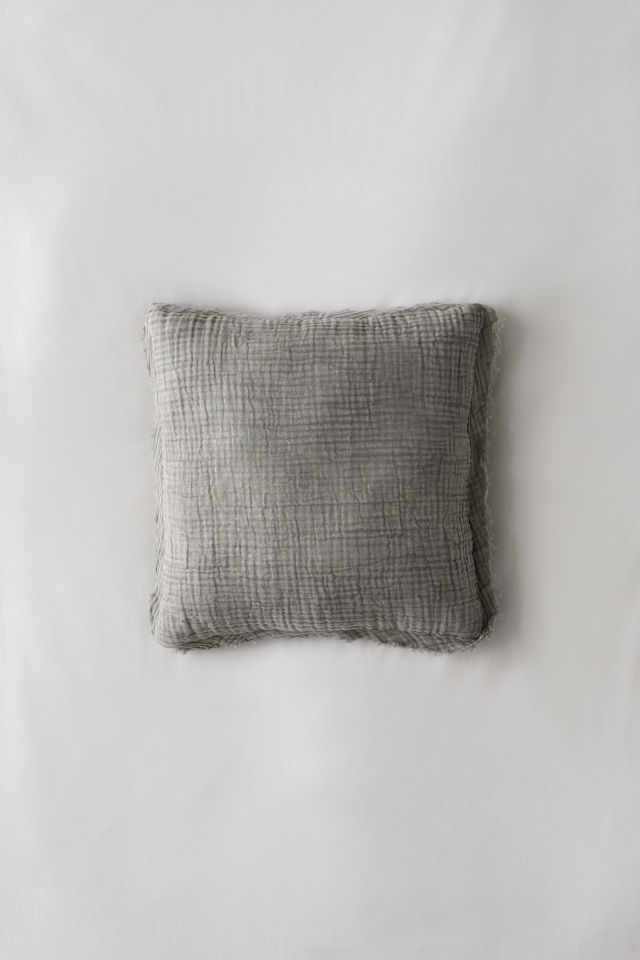 Mineral Gauze Throw Pillow #1