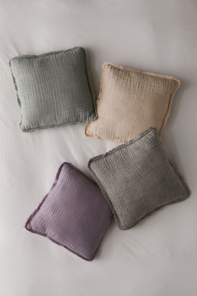 Mineral Gauze Throw Pillow #3