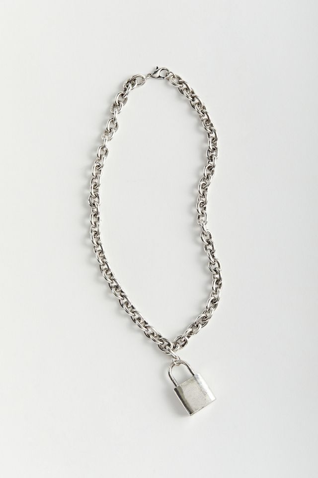 Urban outfitters on sale padlock necklace