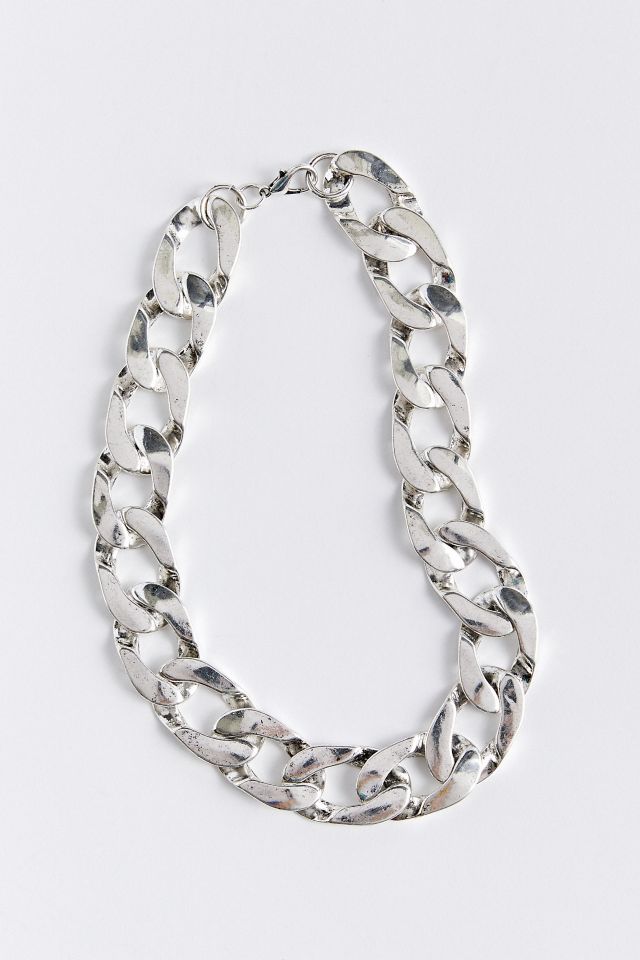 Flat Curb Chain Necklace #1
