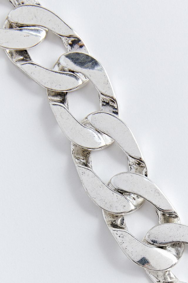 Flat Curb Chain Necklace #3