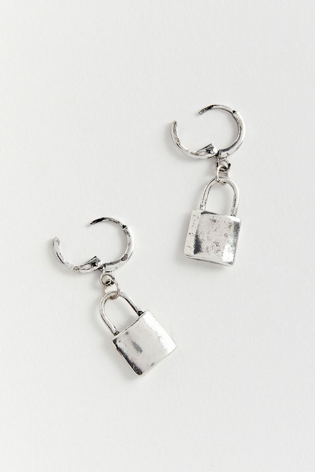 Lock Hoop Earring #1