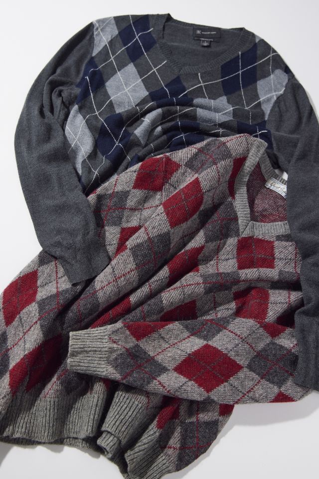 Urban Renewal Vintage Oversized Argyle Sweater #1
