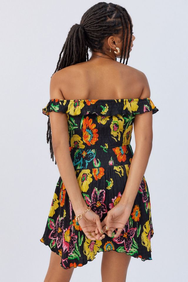 Aubrey off shop the shoulder dress