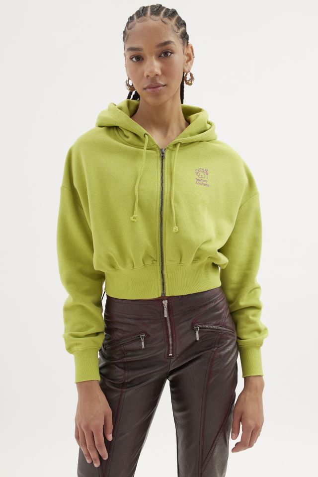 Cropped zip up discount hoodie urban outfitters