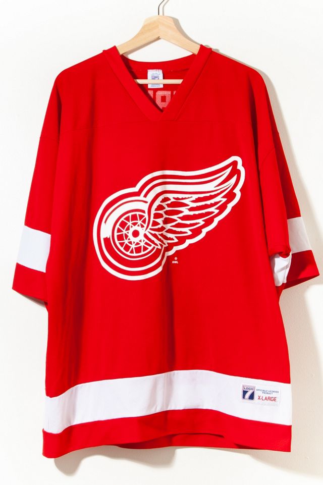 Vintage 1990s Detroit Red Wings Steve Yzerman Hockey Jersey Made