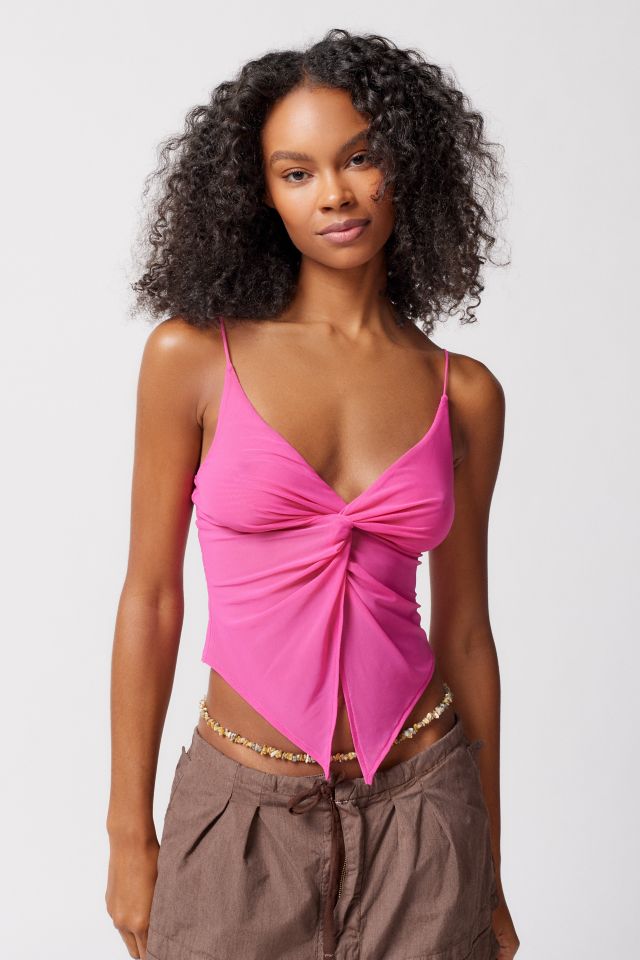 UO Mesh Twist Front Fly-Away Cami