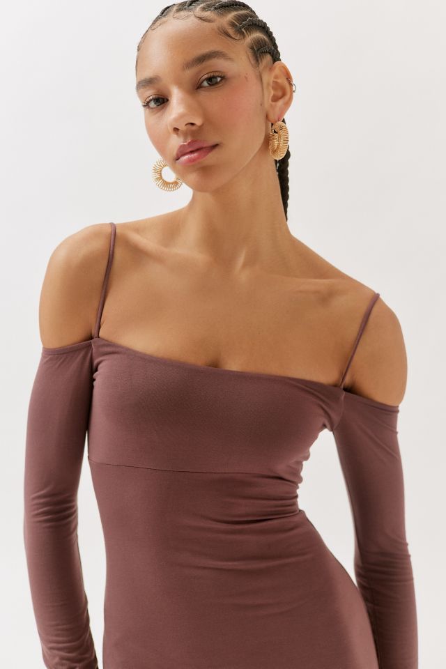 UO Parker Cold-Shoulder Midi Dress #1