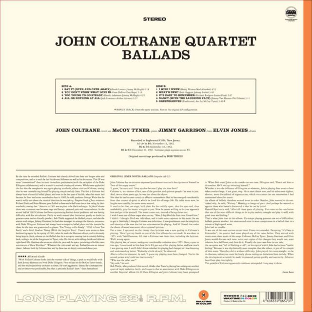 John Coltrane - Ballads LP #1