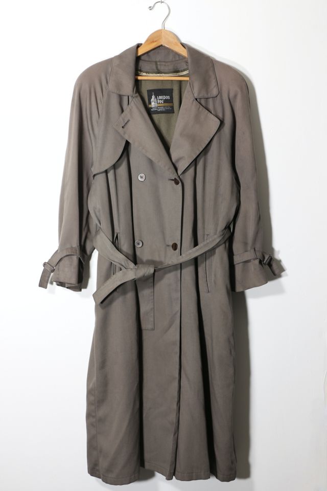 Vintage London Fog Worsted Gabardine Trenchcoat with Removable Liner ...