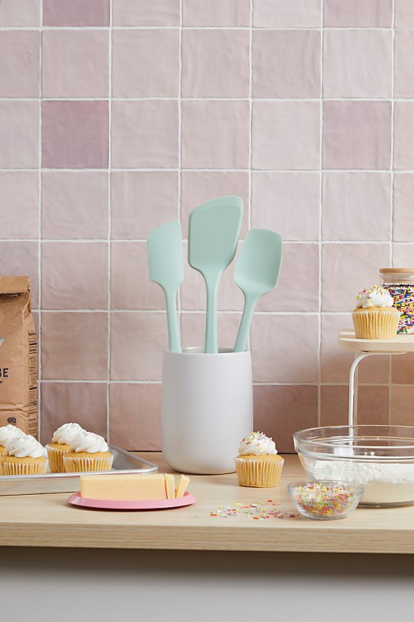 Gir Ultimate 3-piece Silicone Kitchen Tool Set In Mint