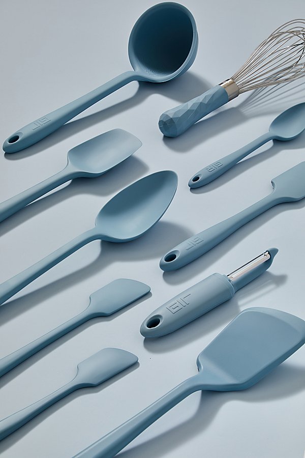 Gir Ultimate 10-piece Silicone Kitchen Tool Set In Slate