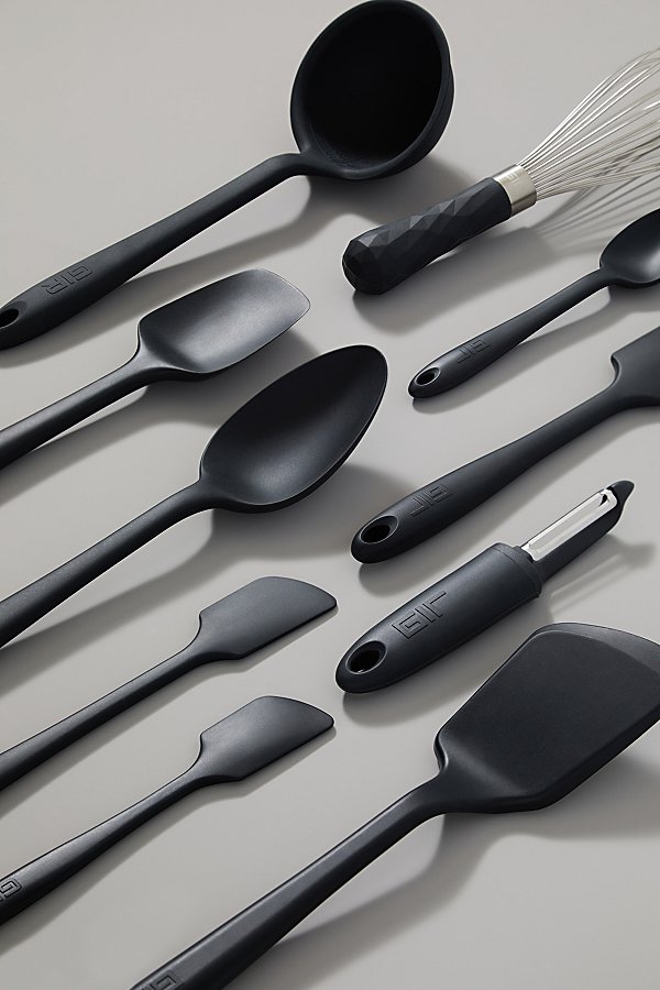 Gir Ultimate 10-piece Silicone Kitchen Tool Set In Black
