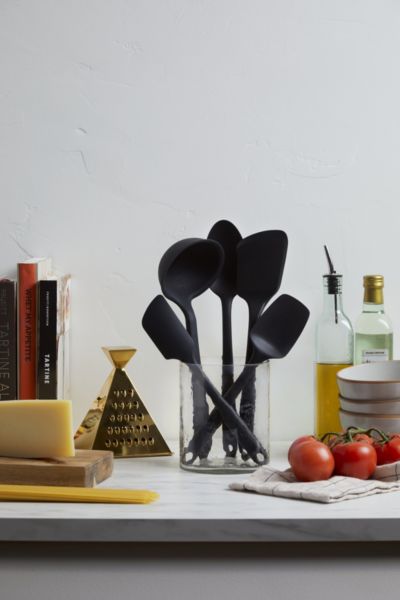 Gir Ultimate 5-piece Silicone Kitchen Tool Set In Black