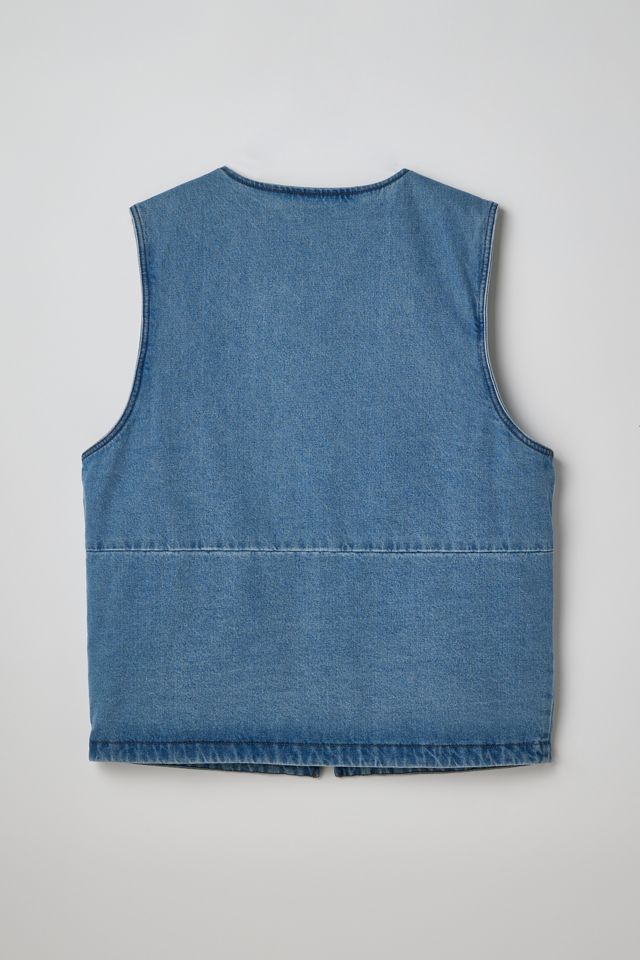 Dickies Zip Front Denim Vest | Urban Outfitters