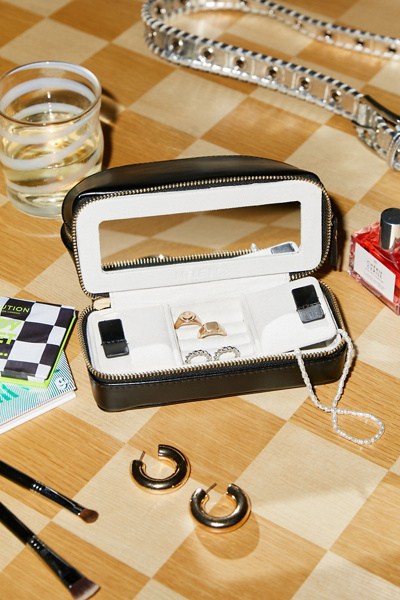 Mele and Co Duo Travel Jewelry Case in Black at Urban Outfitters