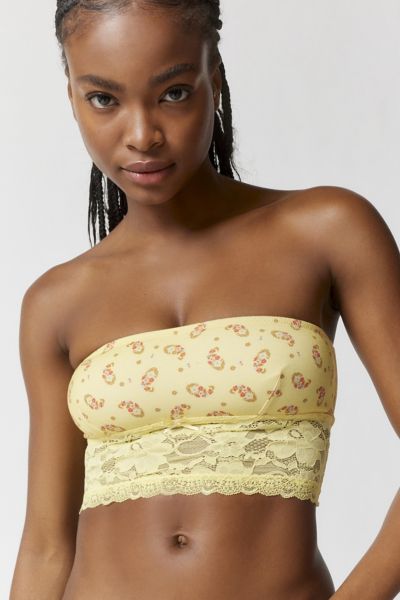 Yellow lace sale bandeau