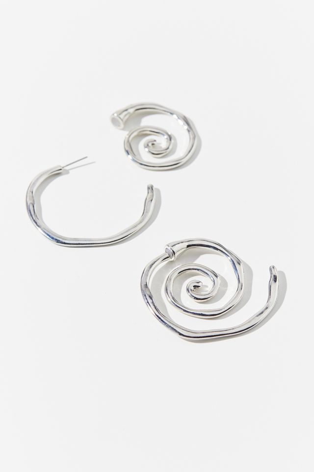 Spiral Front/Back Hoop Earring #2