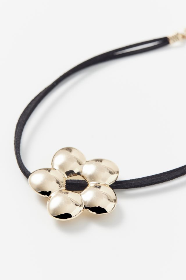 Collier Ras-de-Cou Marie Fleur en Corde #1