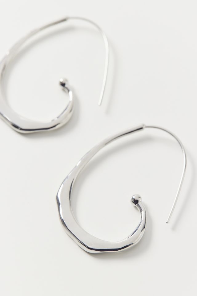 Layla Statement Textured Hoop Earring #1