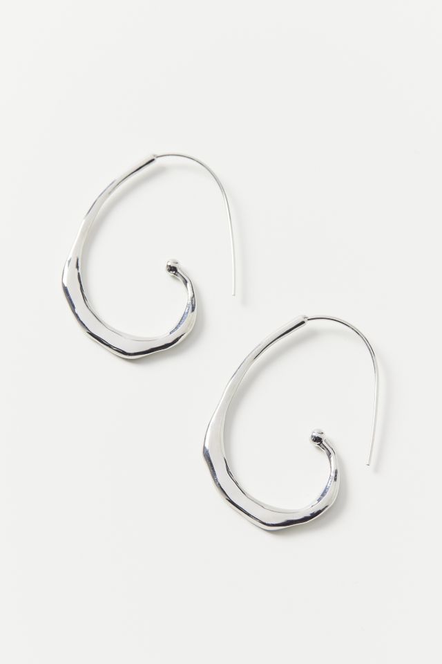 Layla Statement Textured Hoop Earring #2