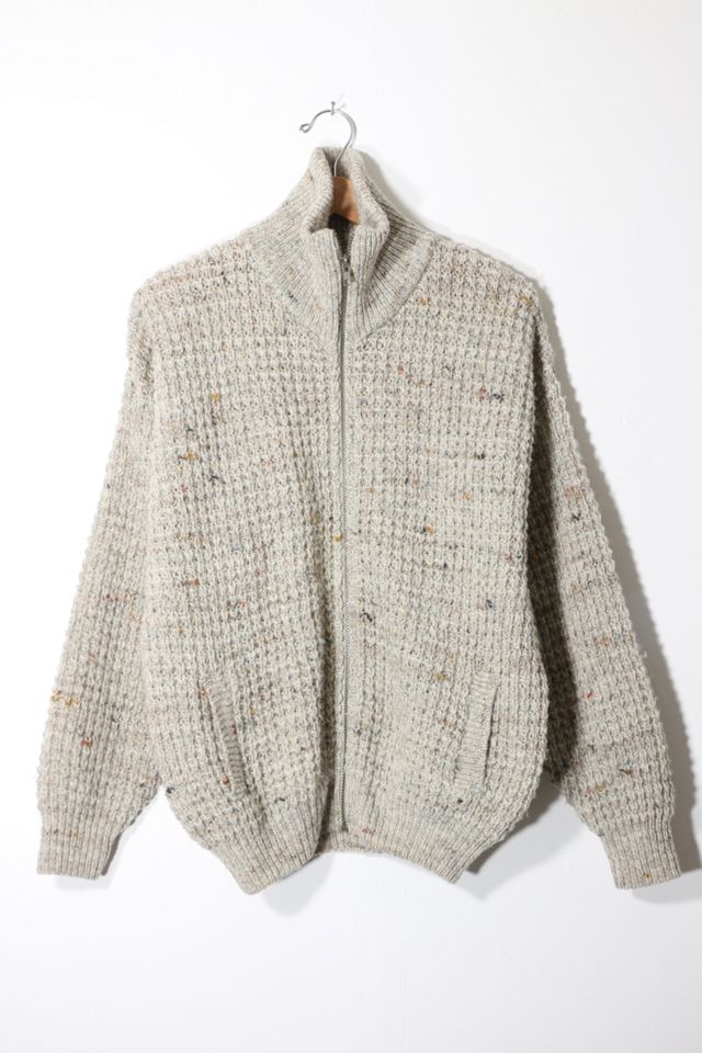 Vintage Pendleton Open Knit Full Zip Wool Sweater | Urban Outfitters